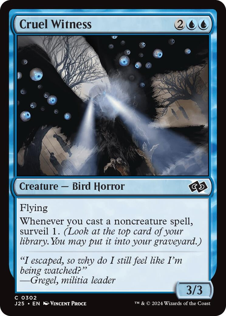 Image for Cruel Witness (302) [Foundations Jumpstart] - Magic: The Gathering