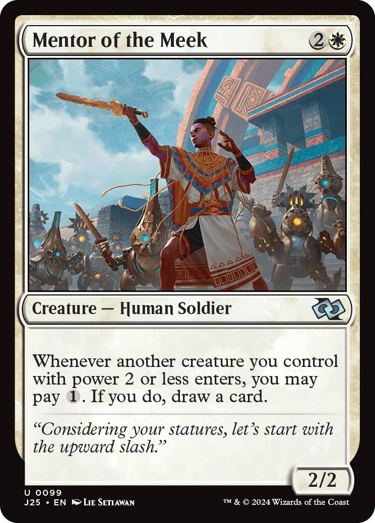Image for Mentor of the Meek (99) [Foundations Jumpstart] - Magic: The Gathering
