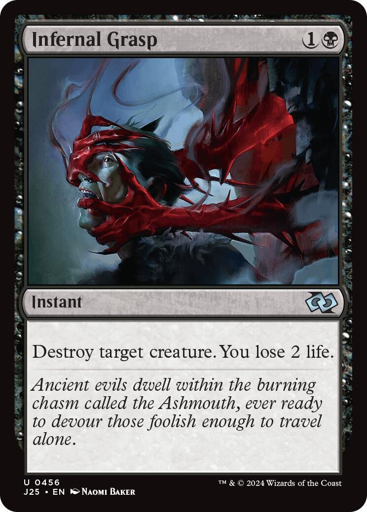 Image for Infernal Grasp (456) [Foundations Jumpstart] - Magic: The Gathering
