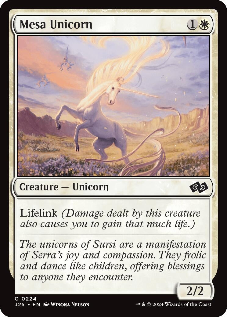 Image for Mesa Unicorn (224) [Foundations Jumpstart] - Magic: The Gathering
