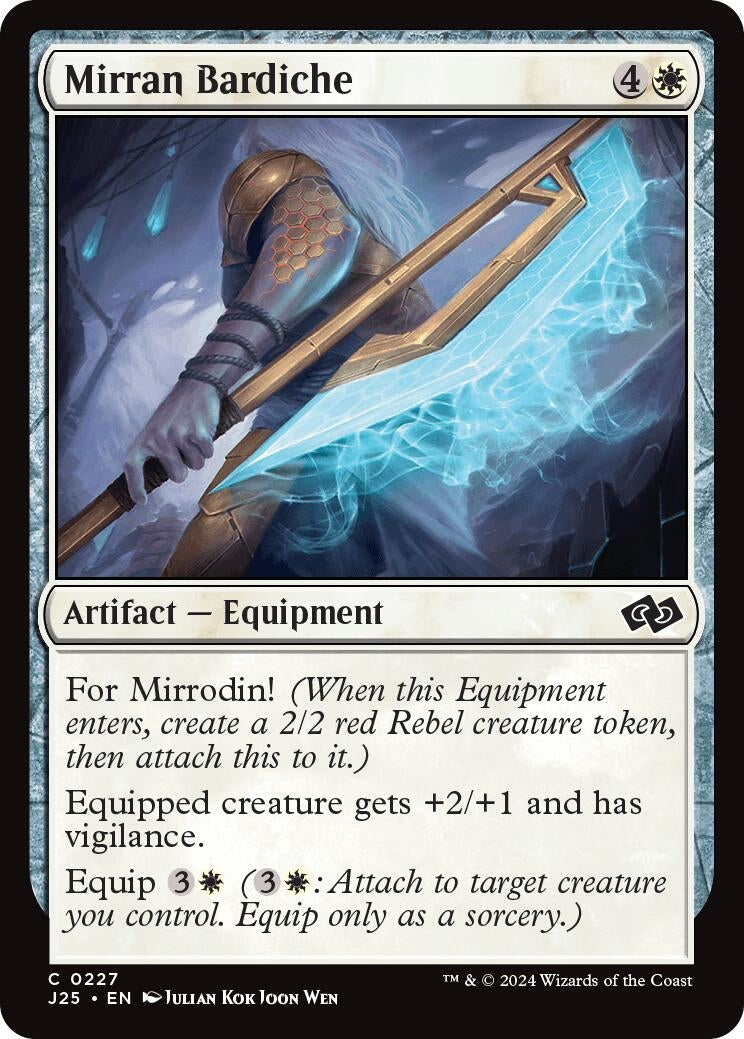 Image for Mirran Bardiche (227) [Foundations Jumpstart] - Magic: The Gathering