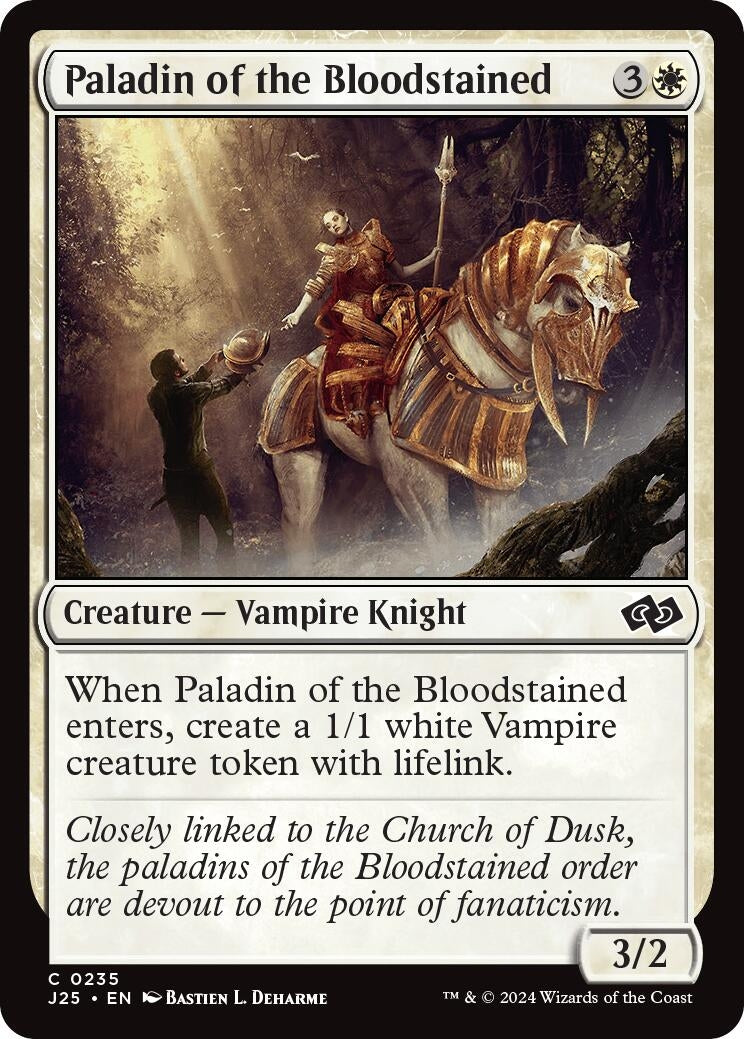 Image for Paladin of the Bloodstained (235) [Foundations Jumpstart] - Magic: The Gathering