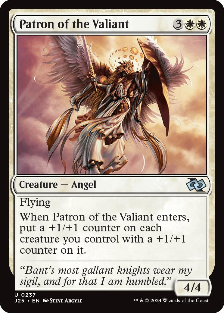 Image for Patron of the Valiant (237) [Foundations Jumpstart] - Magic: The Gathering