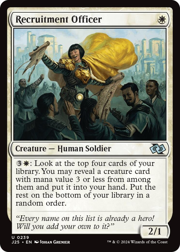 Image for Recruitment Officer (239) [Foundations Jumpstart] - Magic: The Gathering