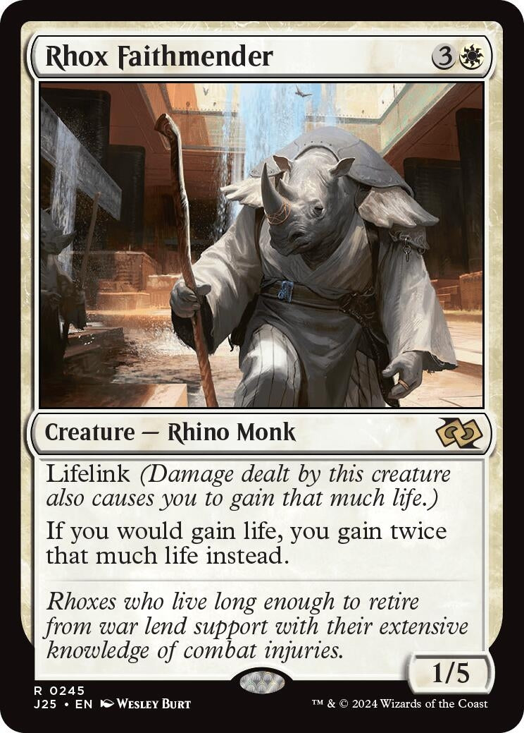 Image for Rhox Faithmender (245) [Foundations Jumpstart] - Magic: The Gathering