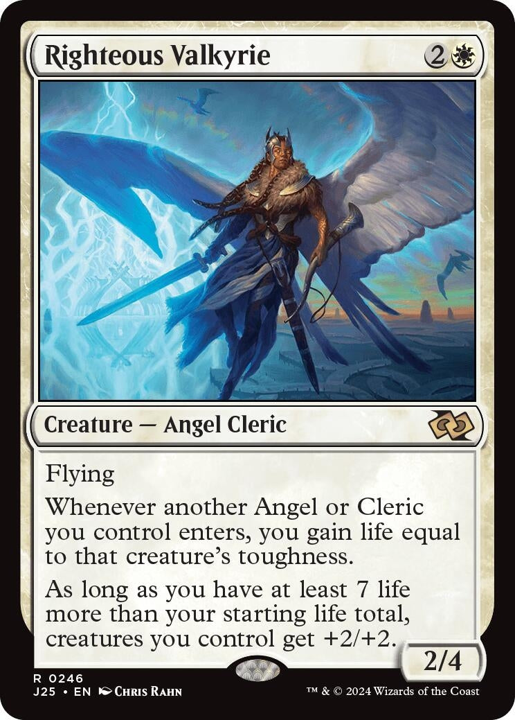 Image for Righteous Valkyrie (246) [Foundations Jumpstart] - Magic: The Gathering