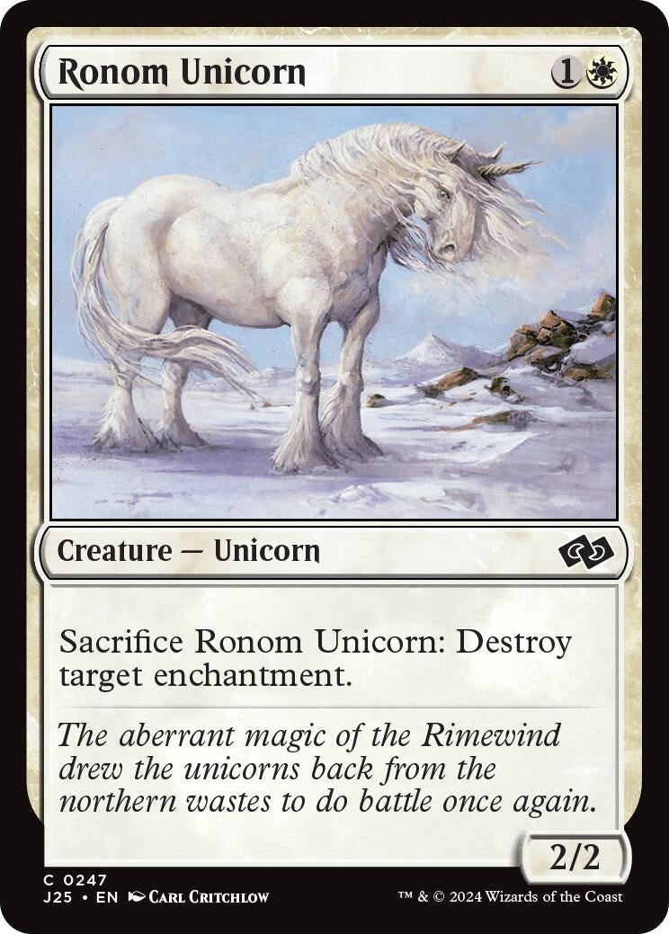 Image for Ronom Unicorn (247) [Foundations Jumpstart] - Magic: The Gathering