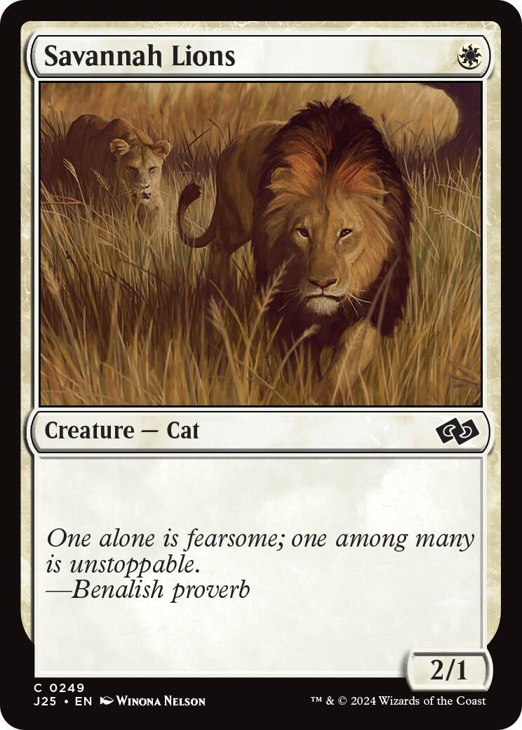 Image for Savannah Lions (249) [Foundations Jumpstart] - Magic: The Gathering