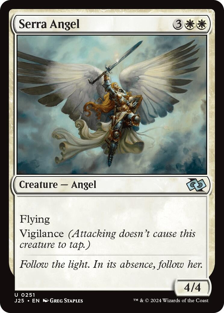 Image for Serra Angel (251) [Foundations Jumpstart] - Magic: The Gathering