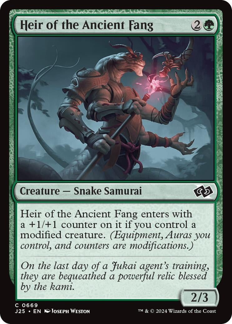 Image for Heir of the Ancient Fang (669) [Foundations Jumpstart] - Magic: The Gathering