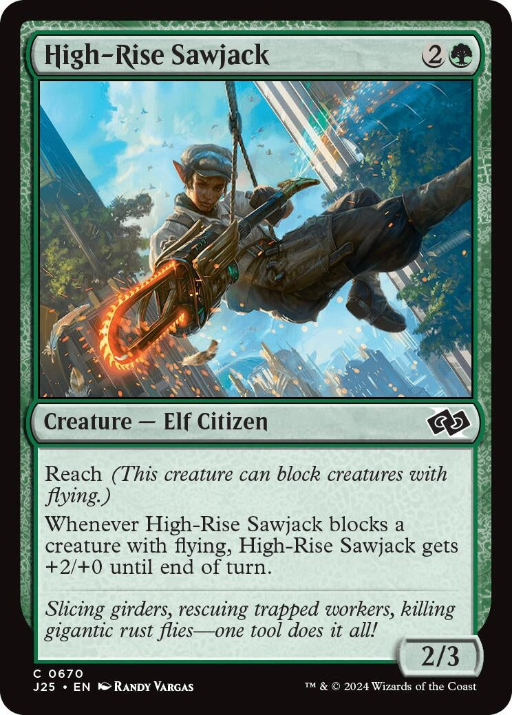 Image for High-Rise Sawjack (670) [Foundations Jumpstart] - Magic: The Gathering