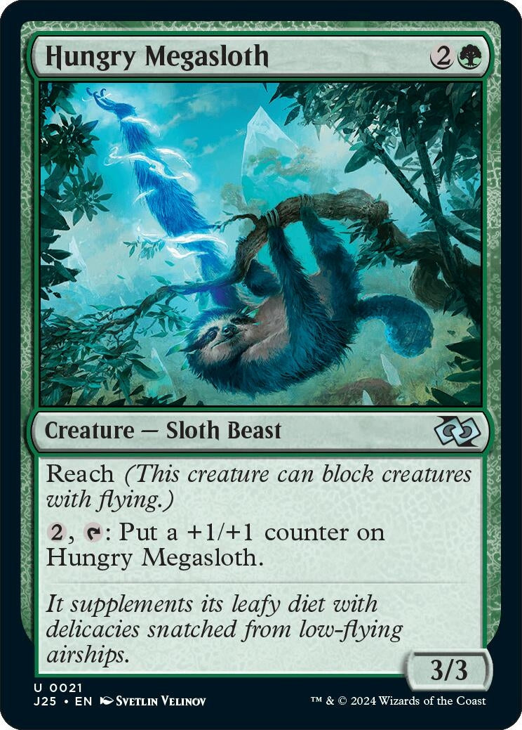 Image for Hungry Megasloth (21) [Foundations Jumpstart] - Magic: The Gathering