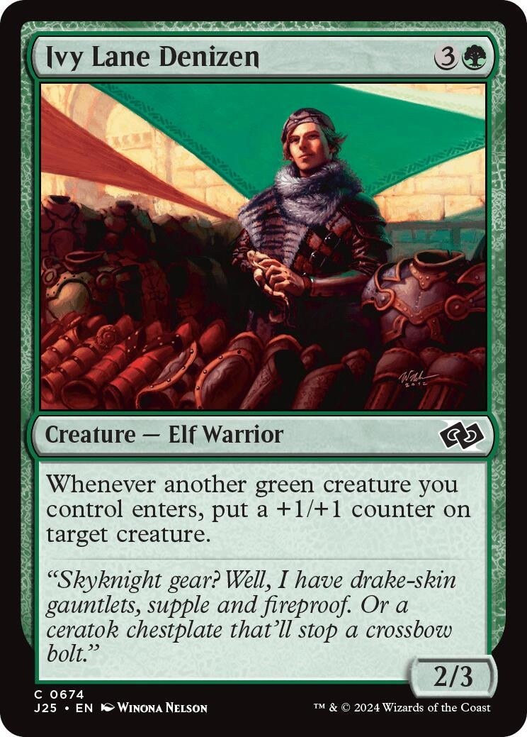 Image for Ivy Lane Denizen (674) [Foundations Jumpstart] - Magic: The Gathering