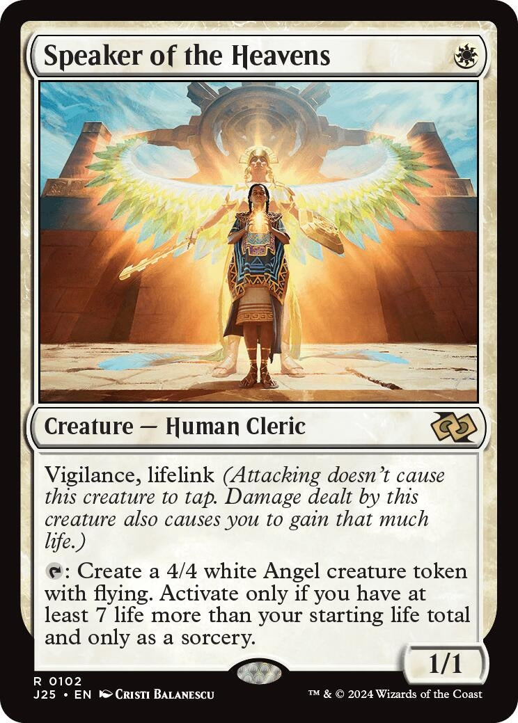 Image for Speaker of the Heavens (102) [Foundations Jumpstart] - Magic: The Gathering
