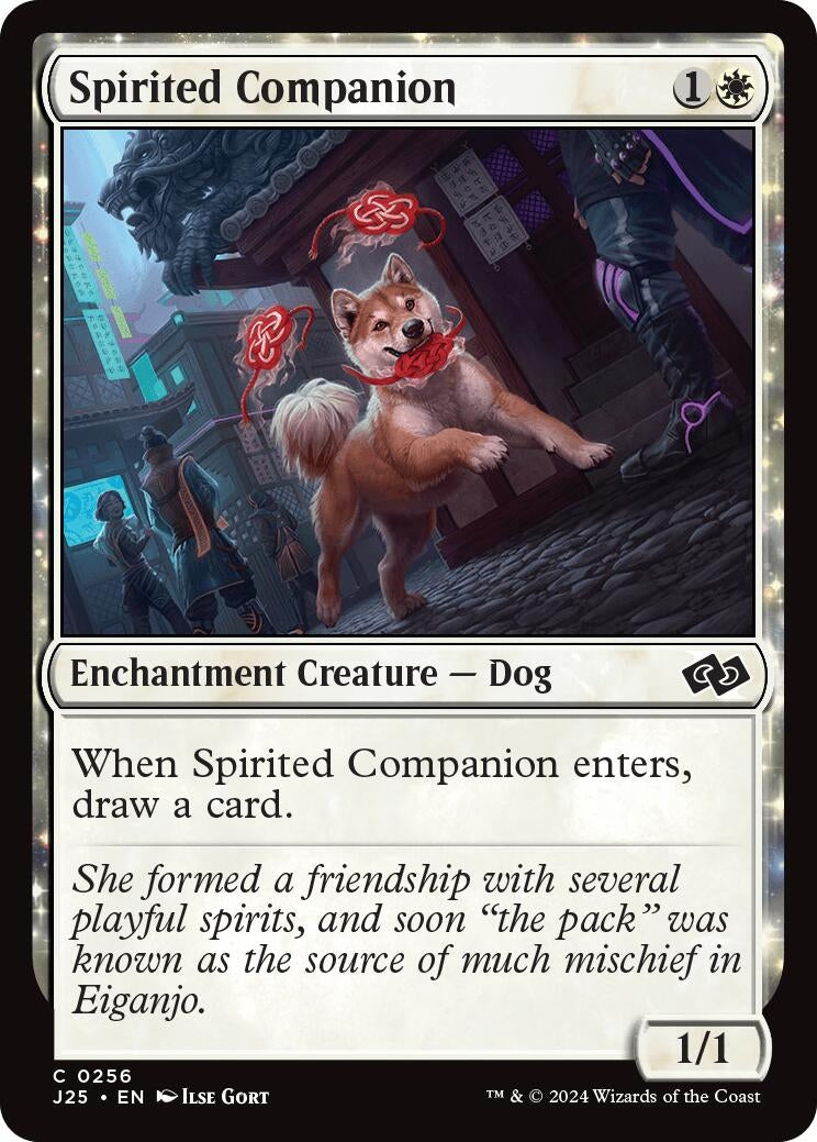 Image for Spirited Companion (256) [Foundations Jumpstart] - Magic: The Gathering