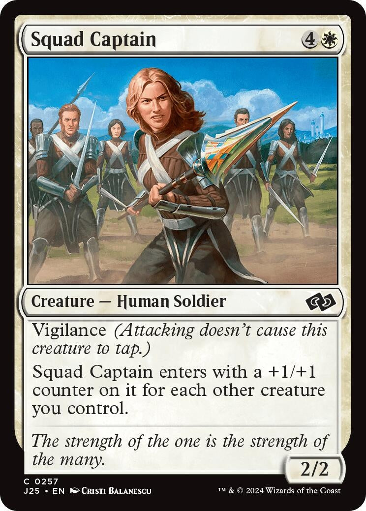 Image for Squad Captain (257) [Foundations Jumpstart] - Magic: The Gathering