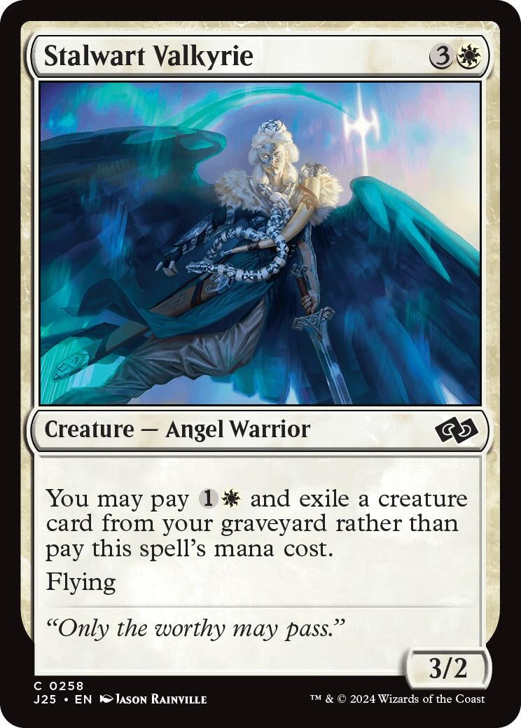 Image for Stalwart Valkyrie (258) [Foundations Jumpstart] - Magic: The Gathering