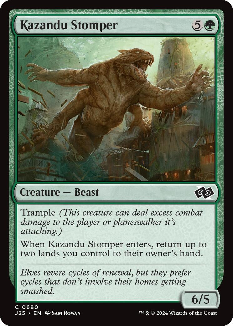 Image for Kazandu Stomper (680) [Foundations Jumpstart] - Magic: The Gathering