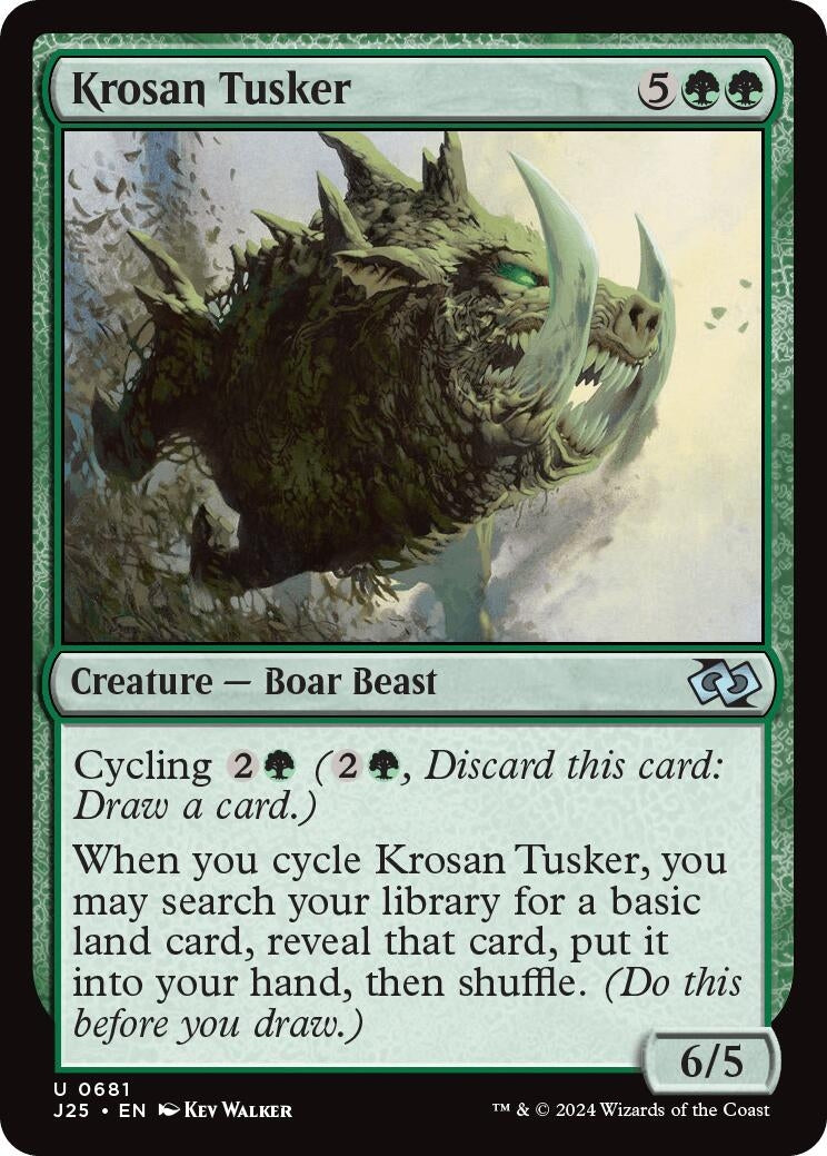 Image for Krosan Tusker (681) [Foundations Jumpstart] - Magic: The Gathering