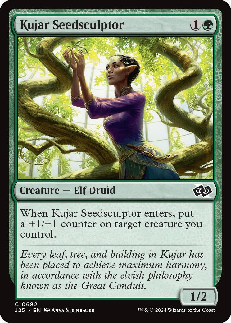 Image for Kujar Seedsculptor (682) [Foundations Jumpstart] - Magic: The Gathering