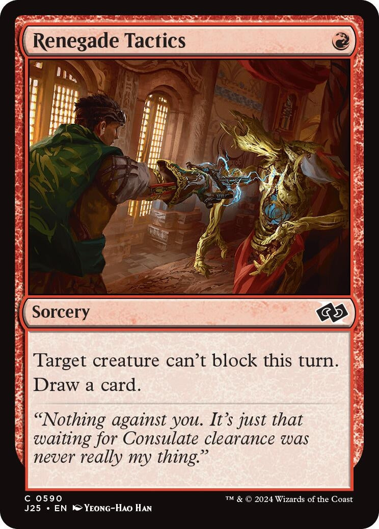 Image for Renegade Tactics (590) [Foundations Jumpstart] - Magic: The Gathering