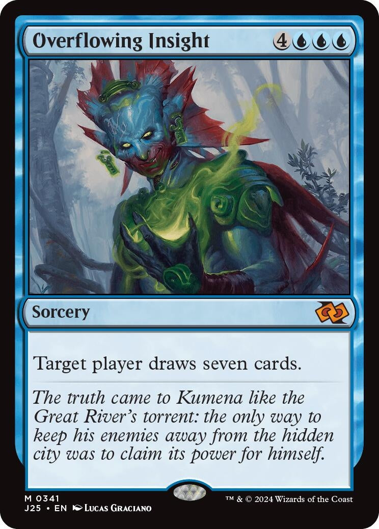 Image for Overflowing Insight (341) [Foundations Jumpstart] - Magic: The Gathering