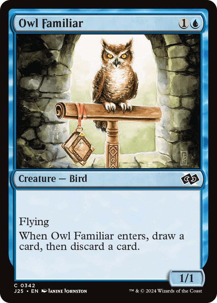 Image for Owl Familiar (342) [Foundations Jumpstart] - Magic: The Gathering