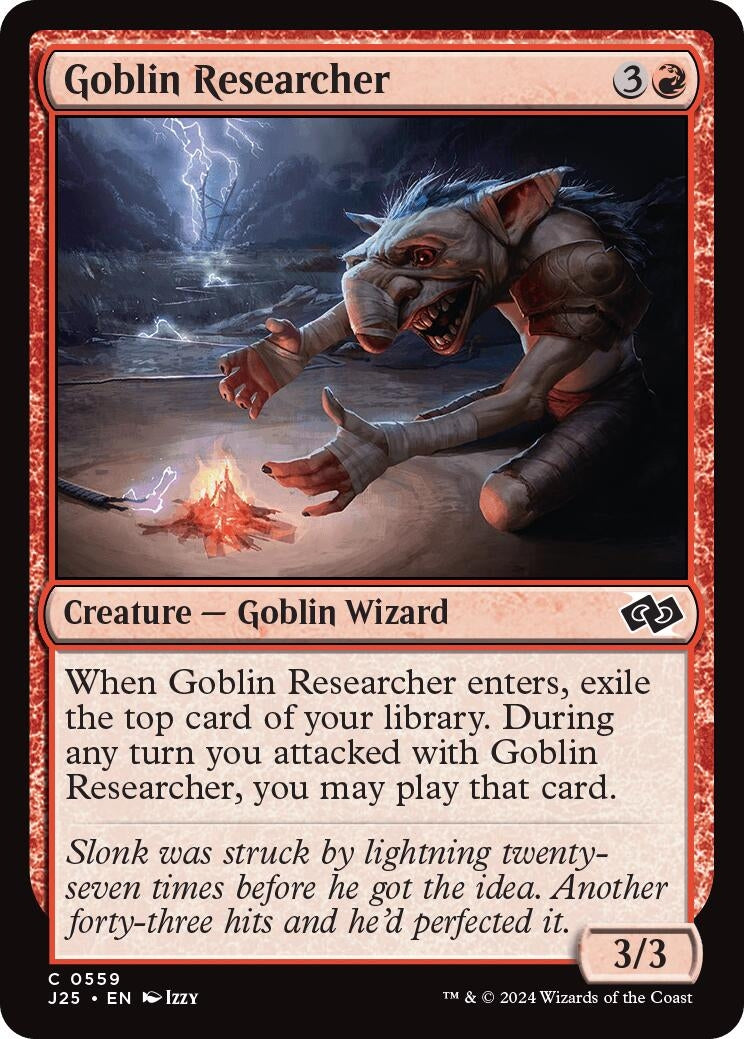 Image for Goblin Researcher (559) [Foundations Jumpstart] - Magic: The Gathering