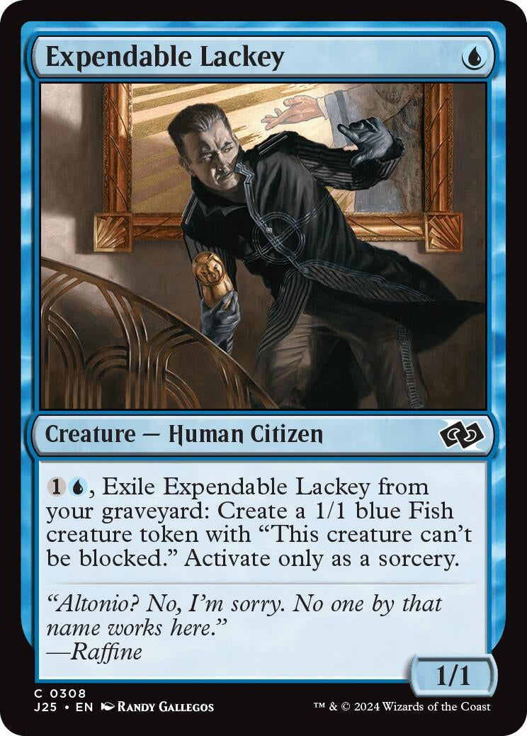 Image for Expendable Lackey (308) [Foundations Jumpstart] - Magic: The Gathering