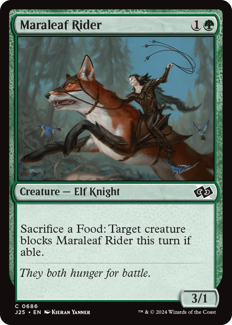 Image for Maraleaf Rider (686) [Foundations Jumpstart] - Magic: The Gathering