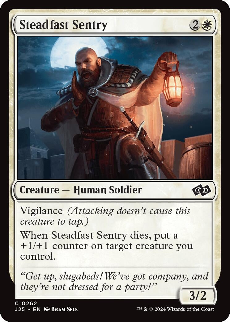 Image for Steadfast Sentry (262) [Foundations Jumpstart] - Magic: The Gathering
