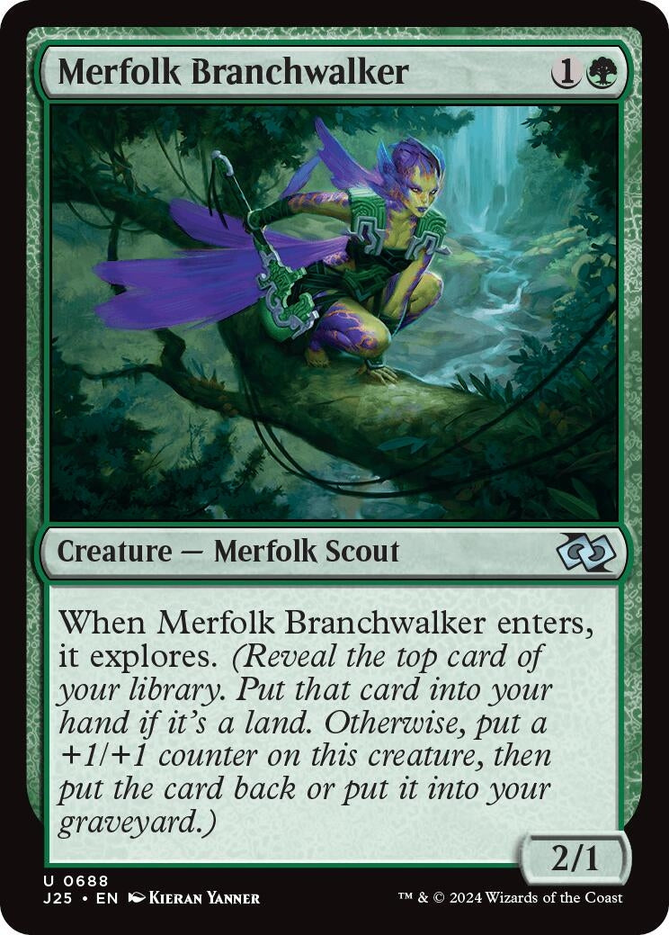 Image for Merfolk Branchwalker (688) [Foundations Jumpstart] - Magic: The Gathering