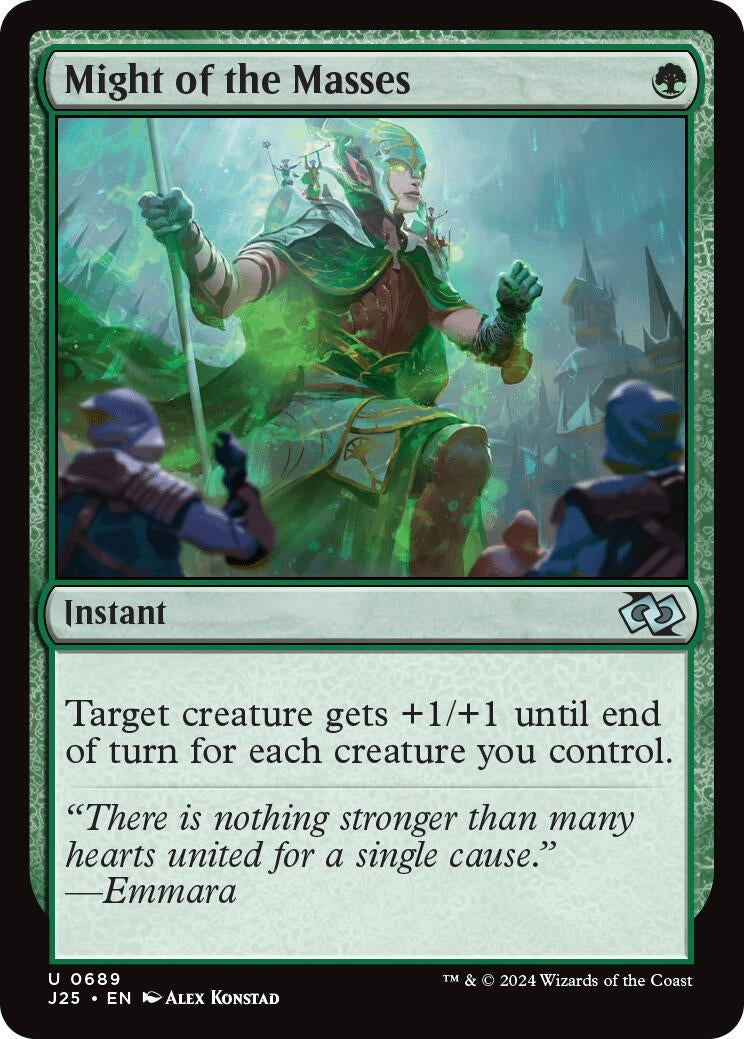 Image for Might of the Masses (689) [Foundations Jumpstart] - Magic: The Gathering