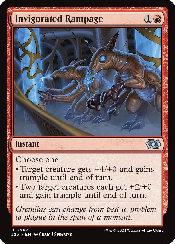 Image for Invigorated Rampage (567) [Foundations Jumpstart] - Magic: The Gathering