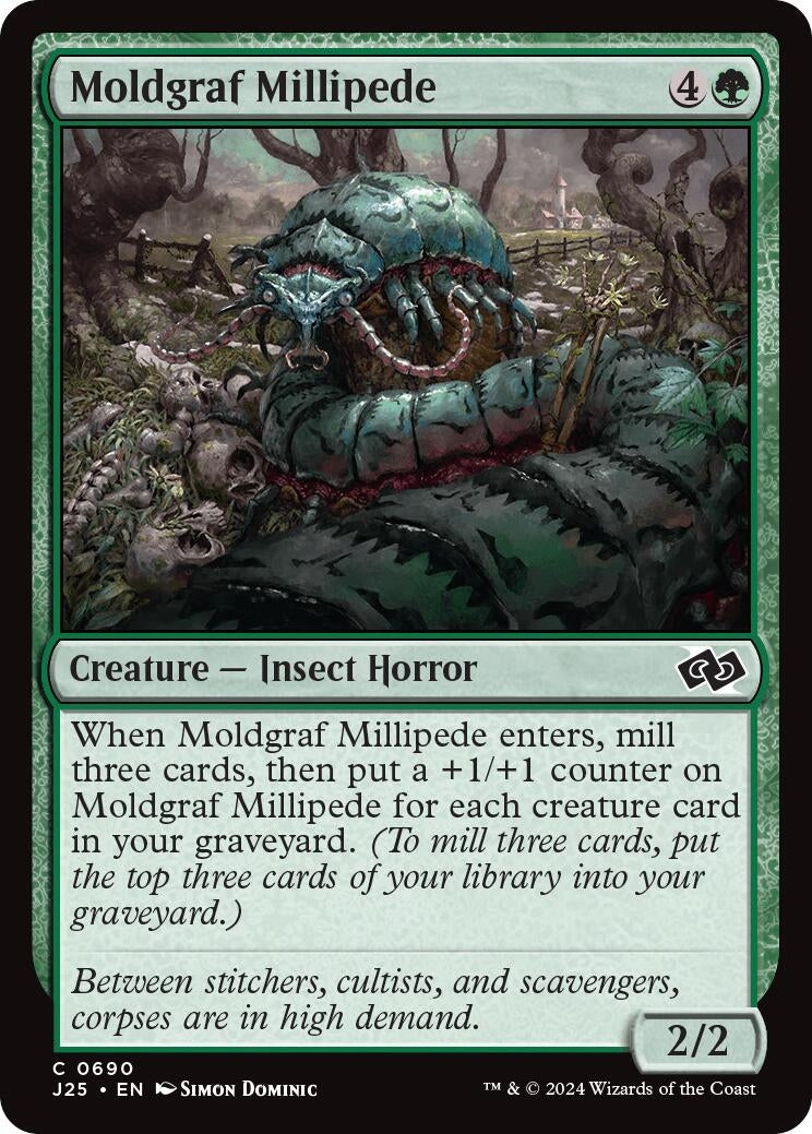 Image for Moldgraf Millipede (690) [Foundations Jumpstart] - Magic: The Gathering