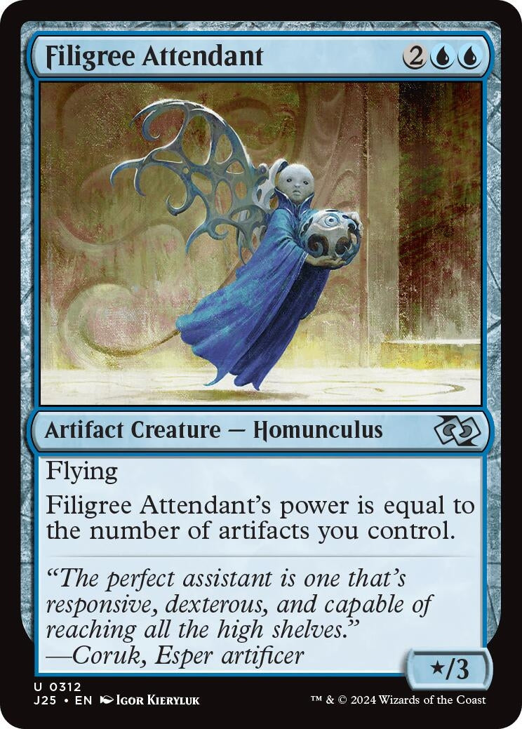 Image for Filigree Attendant (312) [Foundations Jumpstart] - Magic: The Gathering
