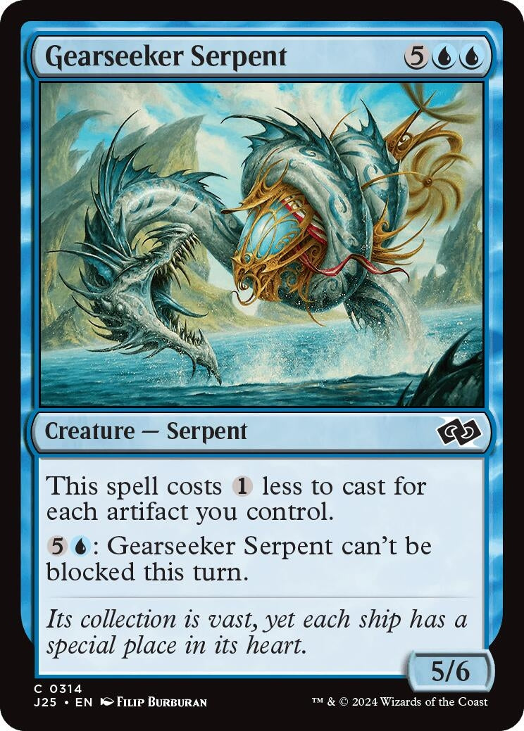 Image for Gearseeker Serpent (314) [Foundations Jumpstart] - Magic: The Gathering