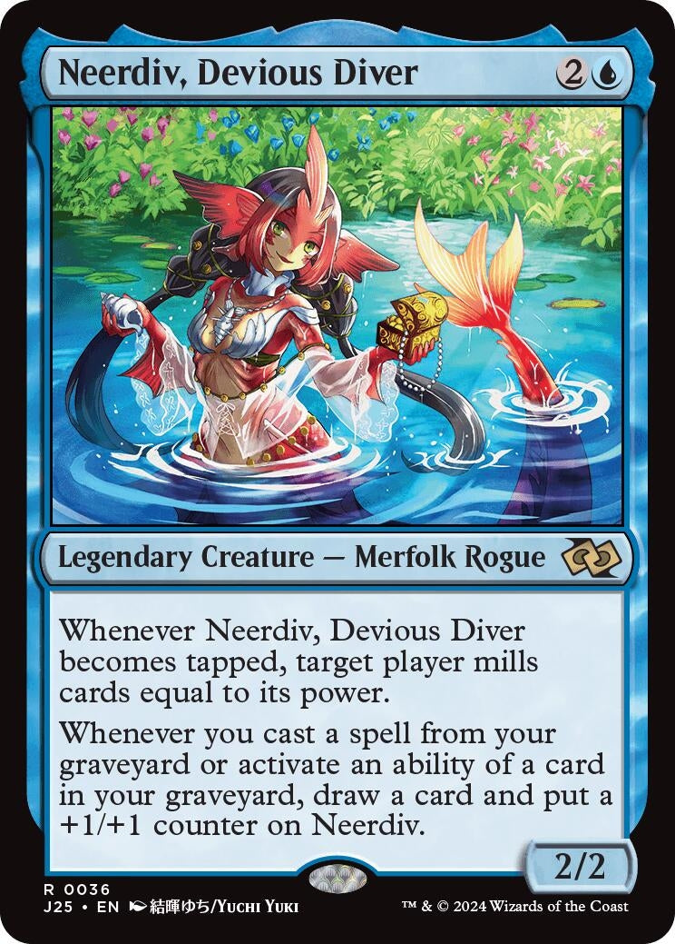 Image for Neerdiv, Devious Diver (Anime) (36) [Foundations Jumpstart] - Magic: The Gathering