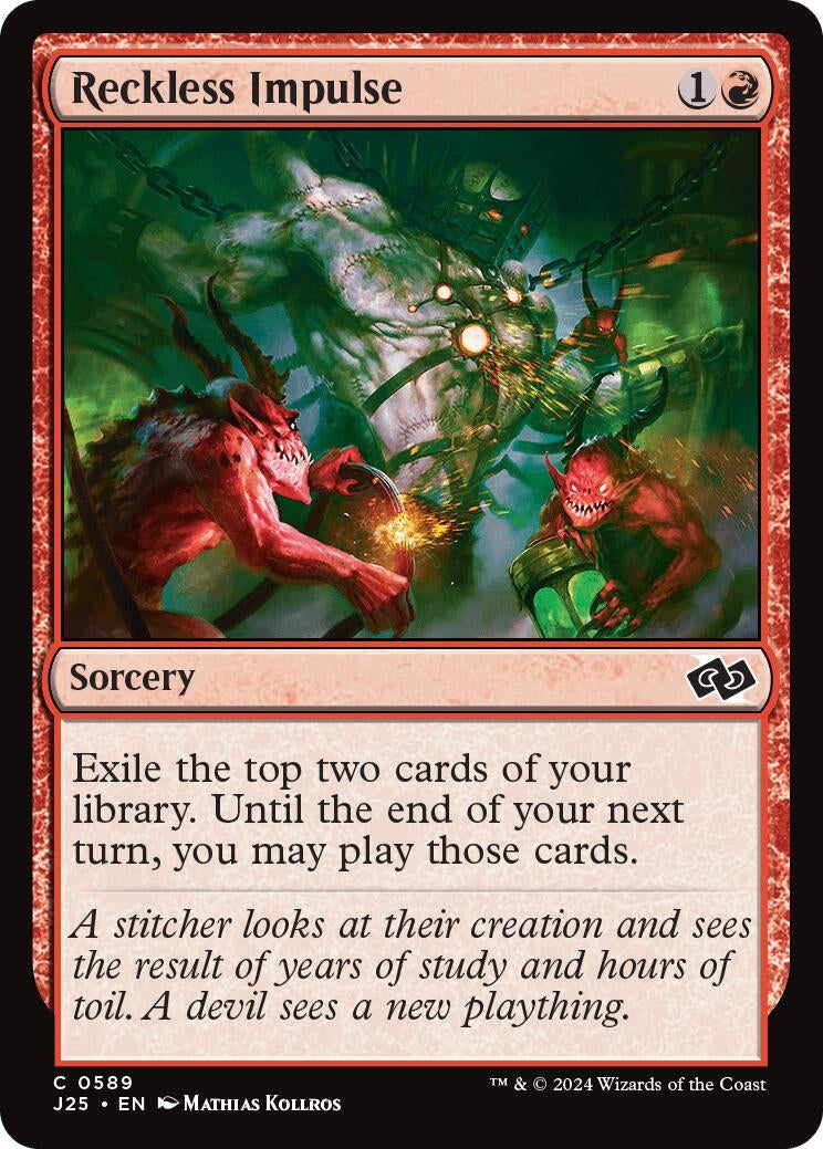 Image for Reckless Impulse (589) [Foundations Jumpstart] - Magic: The Gathering