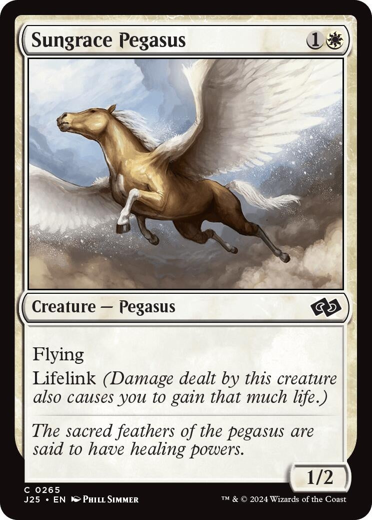 Image for Sungrace Pegasus (265) [Foundations Jumpstart] - Magic: The Gathering