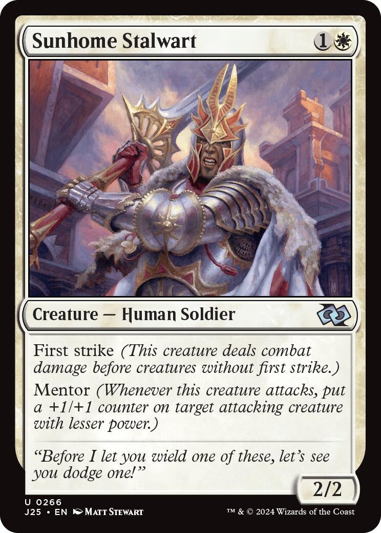 Image for Sunhome Stalwart (266) [Foundations Jumpstart] - Magic: The Gathering