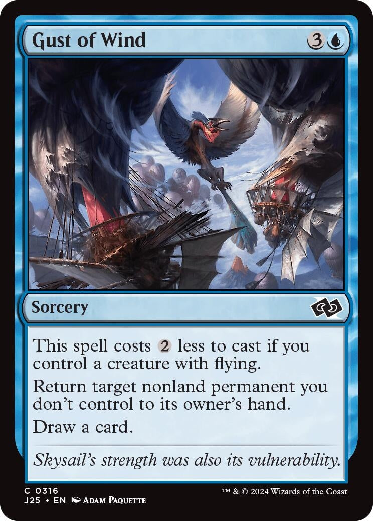 Image for Gust of Wind (316) [Foundations Jumpstart] - Magic: The Gathering