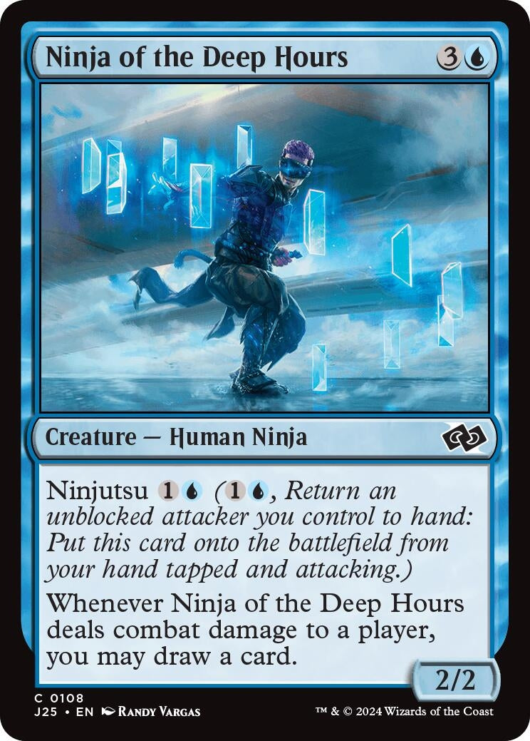Image for Ninja of the Deep Hours (108) [Foundations Jumpstart] - Magic: The Gathering