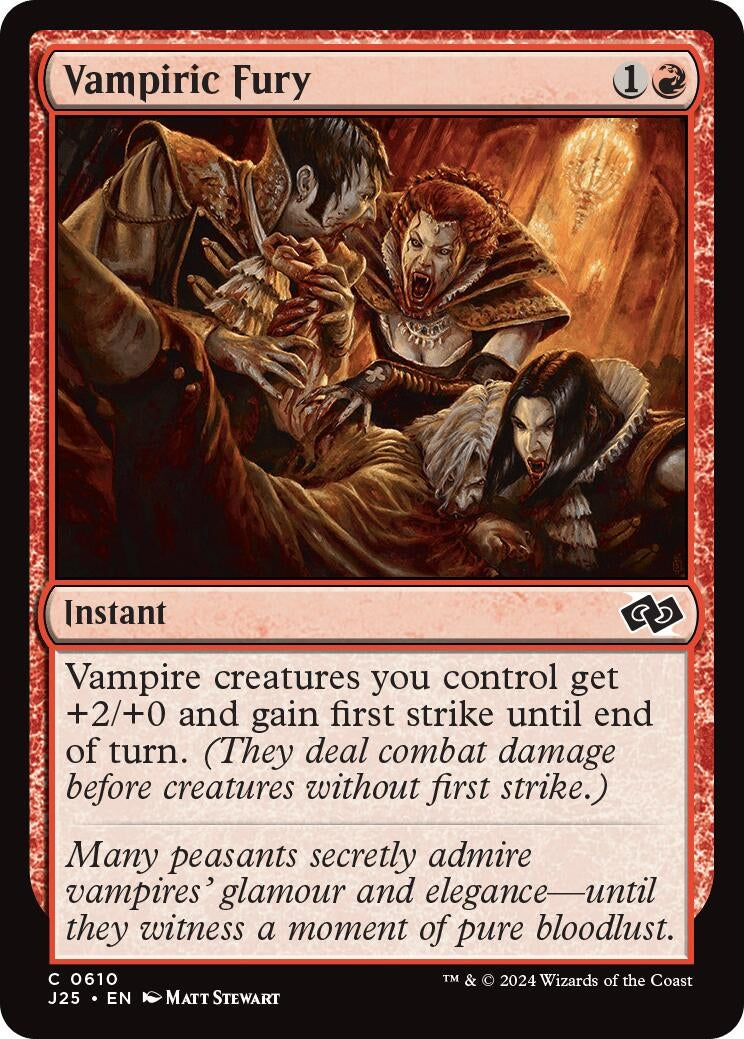 Image for Vampiric Fury (610) [Foundations Jumpstart] - Magic: The Gathering