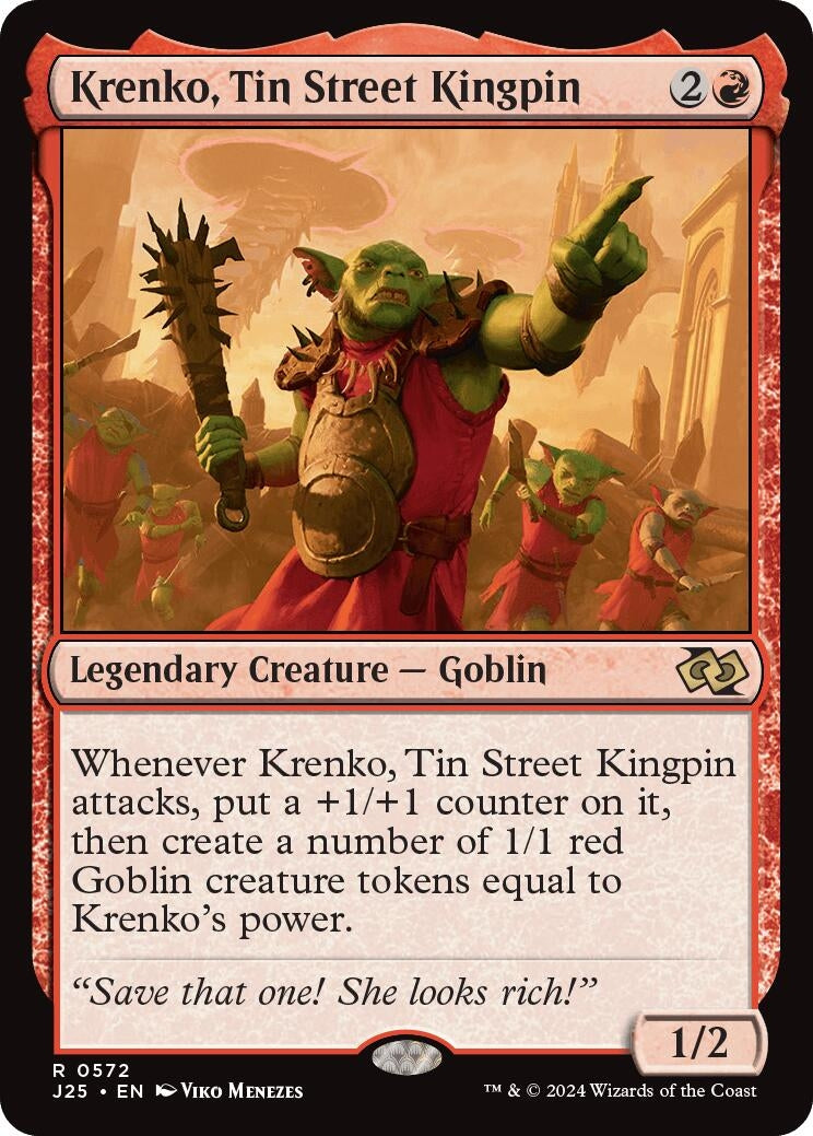 Image for Krenko, Tin Street Kingpin (572) [Foundations Jumpstart] - Magic: The Gathering