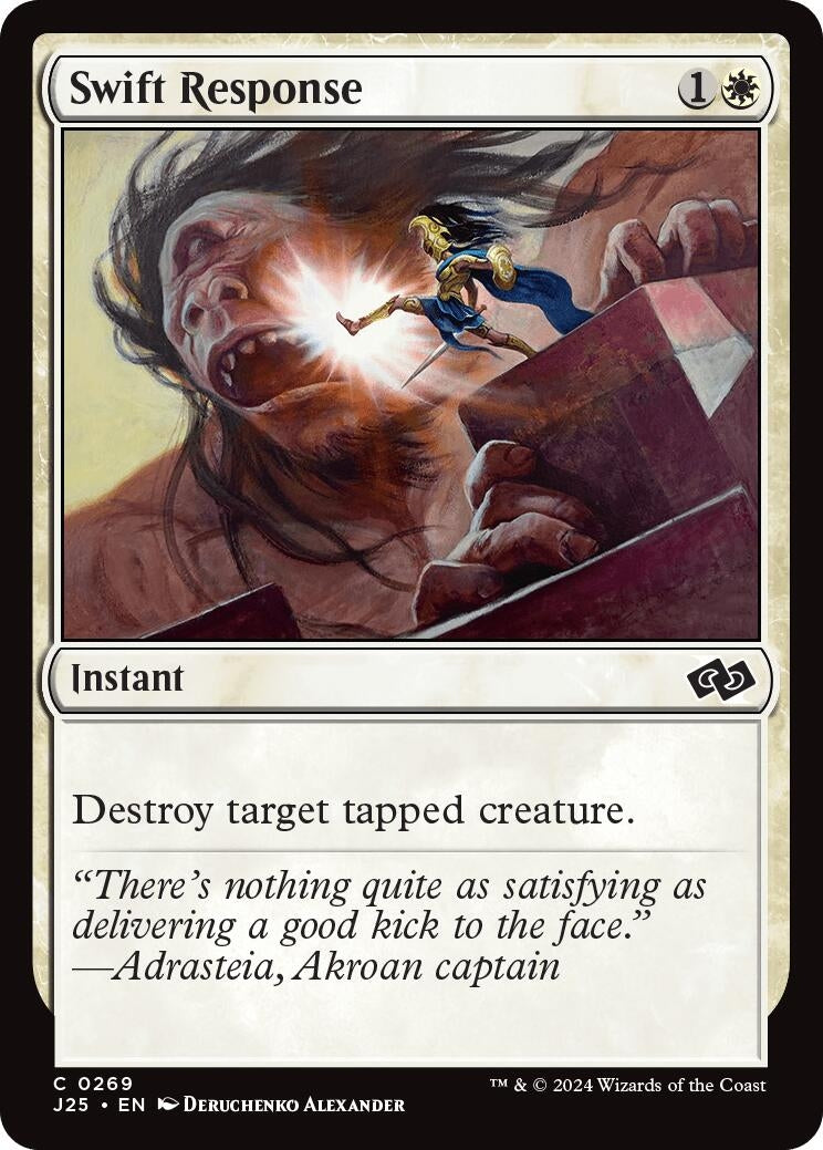 Image for Swift Response (269) [Foundations Jumpstart] - Magic: The Gathering