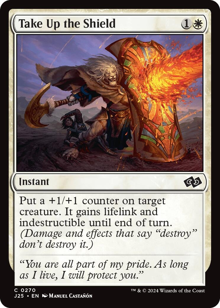 Image for Take Up the Shield (270) [Foundations Jumpstart] - Magic: The Gathering