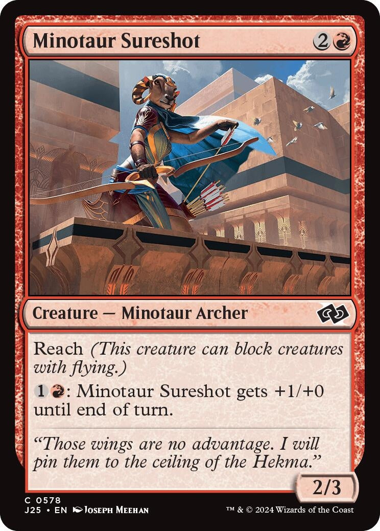 Image for Minotaur Sureshot (578) [Foundations Jumpstart] - Magic: The Gathering