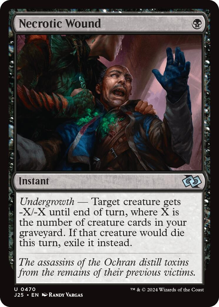 Image for Necrotic Wound (470) [Foundations Jumpstart] - Magic: The Gathering
