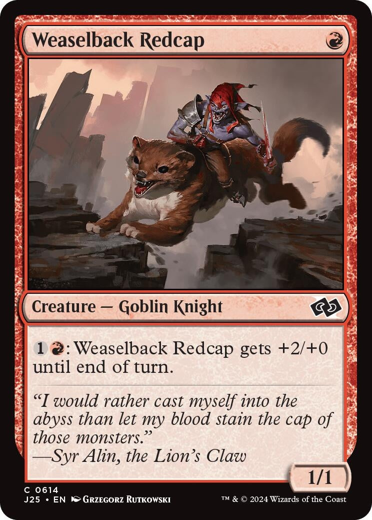Image for Weaselback Redcap (614) [Foundations Jumpstart] - Magic: The Gathering
